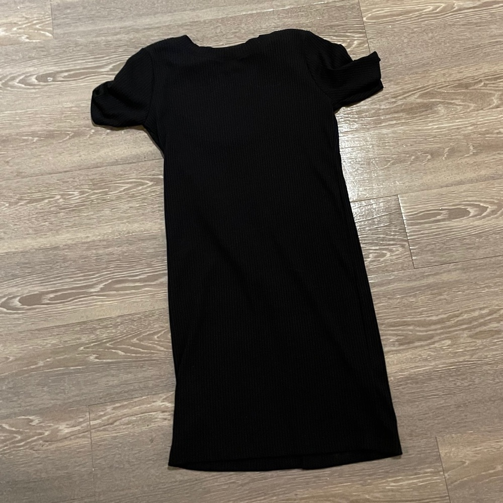 Abercrombie and Fitch ribbed short dress black s